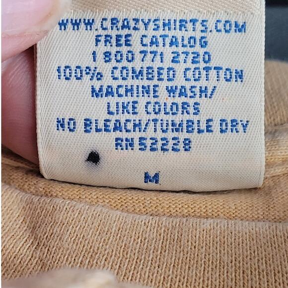 Crazy Shirts Y2K Hawaii Beer-Dyed Tee – Vintage‎ Graphic Surf Style - Picture 13 of 14